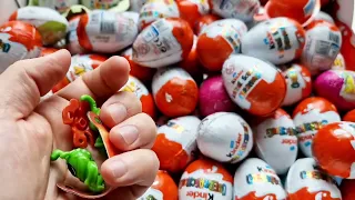 Unboxing Kinder surprises! Special Series! Lots of eggs! ASMR