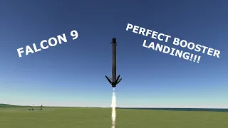 KSP Falcon 9 satisfying suicide burn!