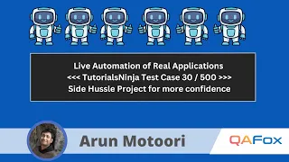 Live Automation of Real Projects using Selenium Java (TC_LF_007)
