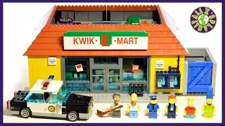 Lego Simpsons KWIK E MART Lego Simpsons Store Stop Motion Review | ALEXSPLANET