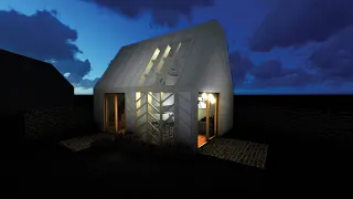 Modern Minimalist Translucent Tiny House
