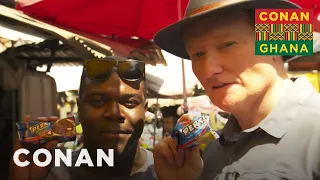 Conan & Sam Richardson Explore Makola Market | CONAN on TBS