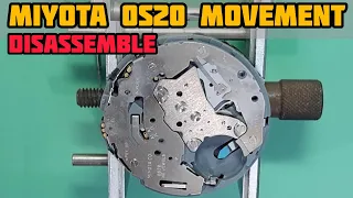 How To Service MIYOTA 0S20 Chronograph Movement | Disassemble Tutorial | SolimBD
