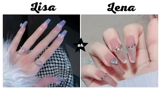 LISA OR LENA | NAILS | #2 💖 @darling_baby #lisa #lena #lisaorlena #nails