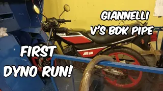 Dyno Power test - Kawasaki AR 93  #mopedtuning #2stroke #power