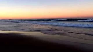 Currumbin Beach, Gold Coast, QLD, Australia. Beautiful Autumn sunset.