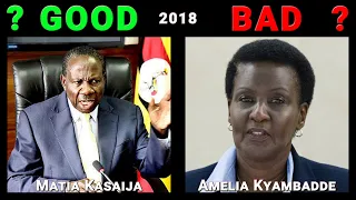 Uganda: MATIA KASAIJA & AMELIA KYAMBADDE how GOOD or BAD they were in 2018? SURPRISING TRUTH