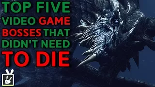 Top Five Video Game Bosses That Didn't Need to Die