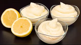 Lemon Mousse Dessert in 5 Minutes! Refreshing summer dessert! Everyone is looking for this recipe!