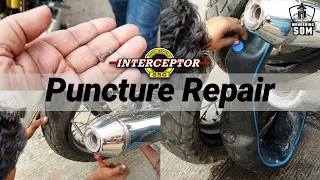 Interceptor Puncture Repair Without Taking The Wheel Out | Easy Puncture Repair