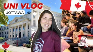 A Day in the Life of a university student 🇨🇦📚 | University of Ottawa | Vlog in English 💬🇺🇸