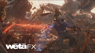 The Avengers Ambush Thanos on Titan | Avengers: Infinity War VFX | Wētā FX