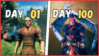 I played 100 Days of Valheim - Co-op + Mistlands!