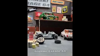How to build garage for Hot Wheels cars DIY diorama display from cardboard #shorts