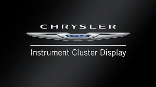 Instrument Cluster Display | How To | 2021 Chrysler Pacifica Hybrid