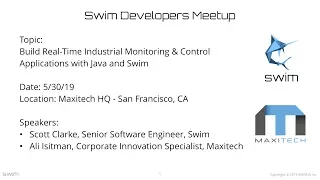 Swim Developers Meetup (5/30/19) - Full Session