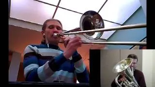 Masterpiece Theatre Rondeau Trombone Euphonium Duet + sheet music