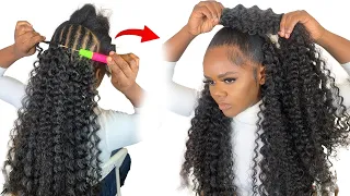 Quick And Easy Crochet Hairstyle in less than 1hr