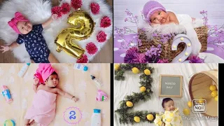 2 months baby photoshoot ideas at home