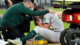 Oakland Athletics’ Pitcher Chris Bassitt Taken to Hospital after Injury