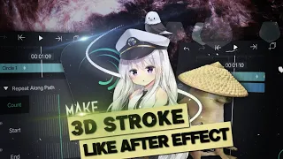 Tutorial 3D Stroke Like After Effect - Alight Motion 4.0.4