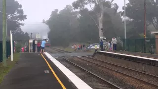 6029 Garratt inaugural run northbound Wingello NSW 20150228