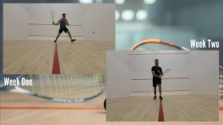 Squash Side to Side Drill After 1 Week