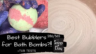 Testing 4 Recipes for the best BUBBLY bath bomb! | Day 286/365