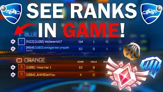 How to see opponent's RANKS in ROCKET LEAGUE!