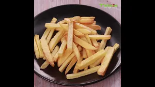 Crispy French Fries Recipe and Cheese Sauce | T'stove#shorts