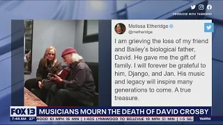 Musicians mourn the death of David Crosby | FOX 13 Seattle