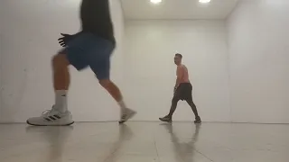 Erik vs Roger indoor handball tournament