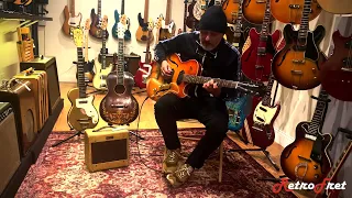 Marc Ribot Playing his 1962 Gibson ES-125TDC at Retrofret. (Sold)