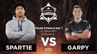 Spart1e vs Garpy - Quake Pro League - Stage 3 Finals Day 1 - EU bracket, Stream A