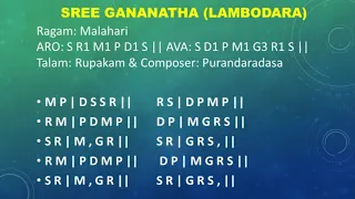 Geetham - 1 SREE GANANATHA (LAMBODARA)