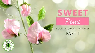 Sugar Flowers For Cakes - Sweet Peas Part 1