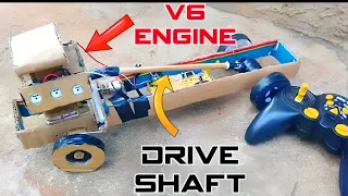 Diy Model V6 Engine Powered Truck #diy