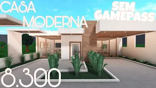 BLOXBURG - CASA MODERNA AESTHETIC *NÃO PRECISA DE GAMEPASS* *Speedbuild* - ROBLOX