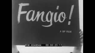 1959 DOCUMENTARY “TRIBUTE TO FANGIO”  FORMULA ONE AUTO RACING  JUAN MANUEL FANGIO  MONACO GP XD48044