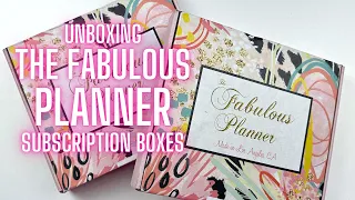 Unboxing The Fabulous Planner subscription boxes | Sweat Smile Repeat | Live Love Craft