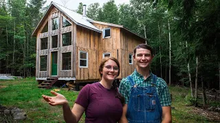 Couple Build Debt Free Off Grid Cabin | 5 Steps