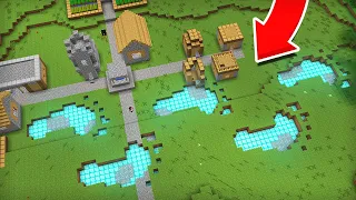 К НАМ В ДЕРЕВНЮ ПРИШЁЛ АЛМАЗНЫЙ ГИГАНТ В МАЙНКРАФТ | Компот Minecraft