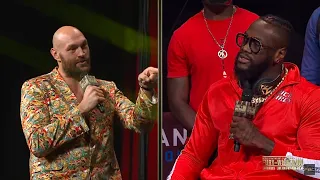 Deontay Wilder & Tyson Fury HEATED—Exchange on GLOVE—GATE CHEATING ALLEGATIONS with Tampered Gloves