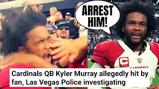 Kyler Murray HIT IN THE FACE By Fan During Celebration | Las Vegas Police Investigating