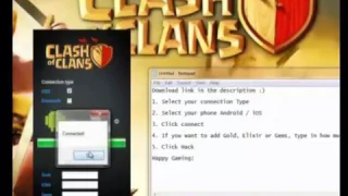 Download Hacking tool for Clash Of Clans without any survey and 100% working!!!!!