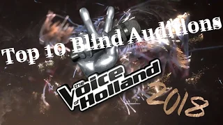 Top 10 Blind Auditions - The Voice Of Holland (TVoH) 2018