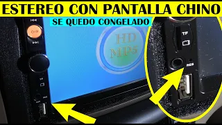 Reseteando estereo con pantalla chino que se quedo congelado (pantalla azul)