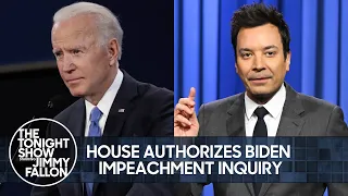 House Authorizes Biden Impeachment Inquiry, Putin Denies Body Double Rumors | The Tonight Show