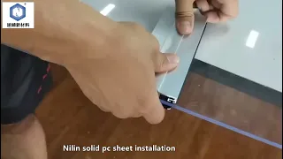 how to install solid polycarbonate sheet?