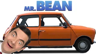 Mr. Bean driving his orange 1969 Morris Mini 1000 😆 (original car)
